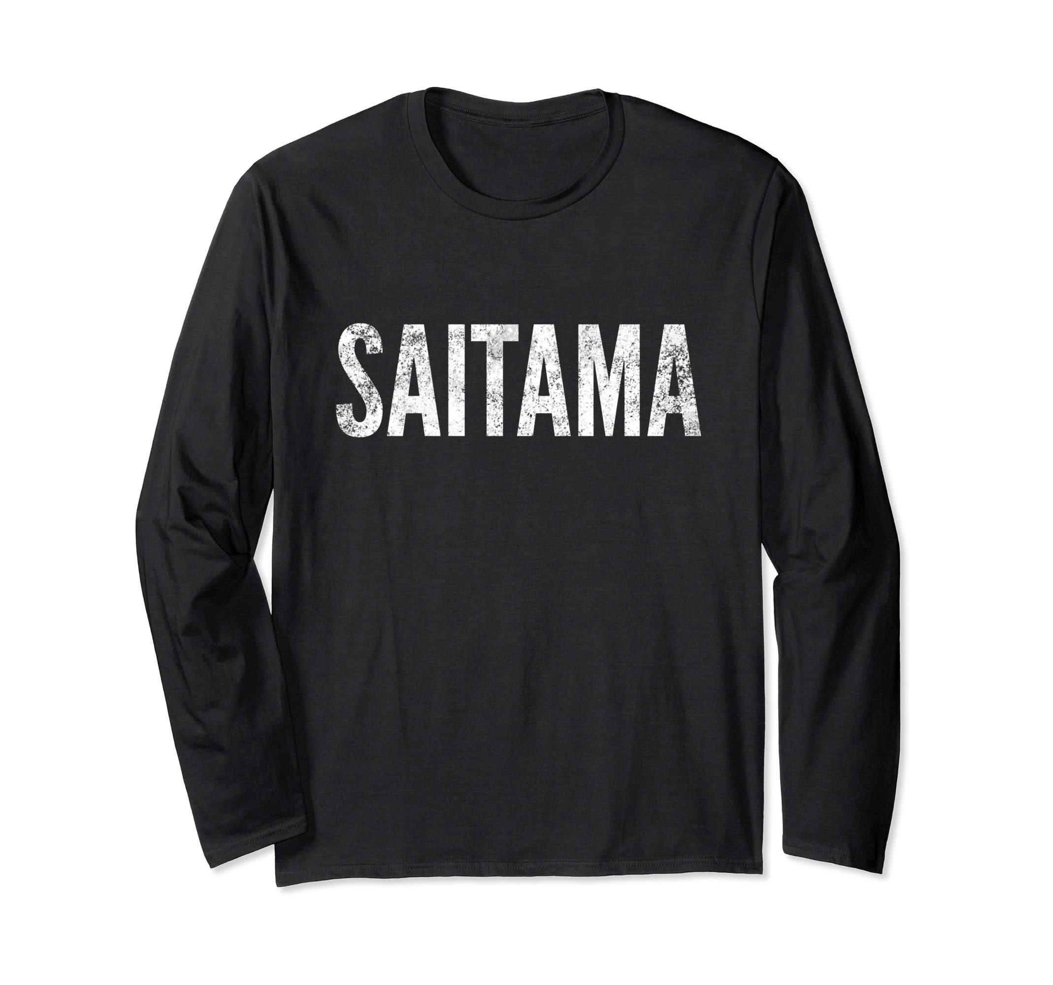 Saitama Japan BrandSaitama Japan Distressed Graphic Long Sleeve T-Shirt