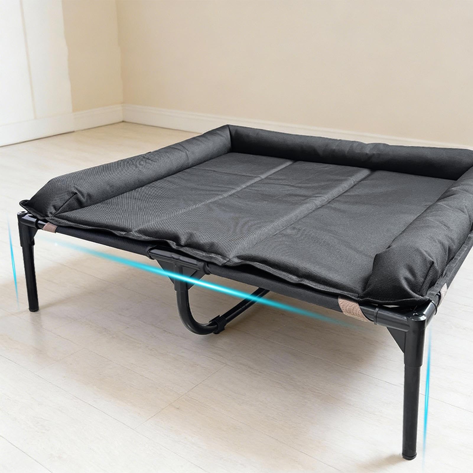 Genérico Camas Elevadas para Perros,Colchoneta Impermeable Portátil - Cama Cuna para Perros Portátil De Oxford con Cojín Desmontable,para Mascotas Cachorros Viaje Camping Interior Exterior