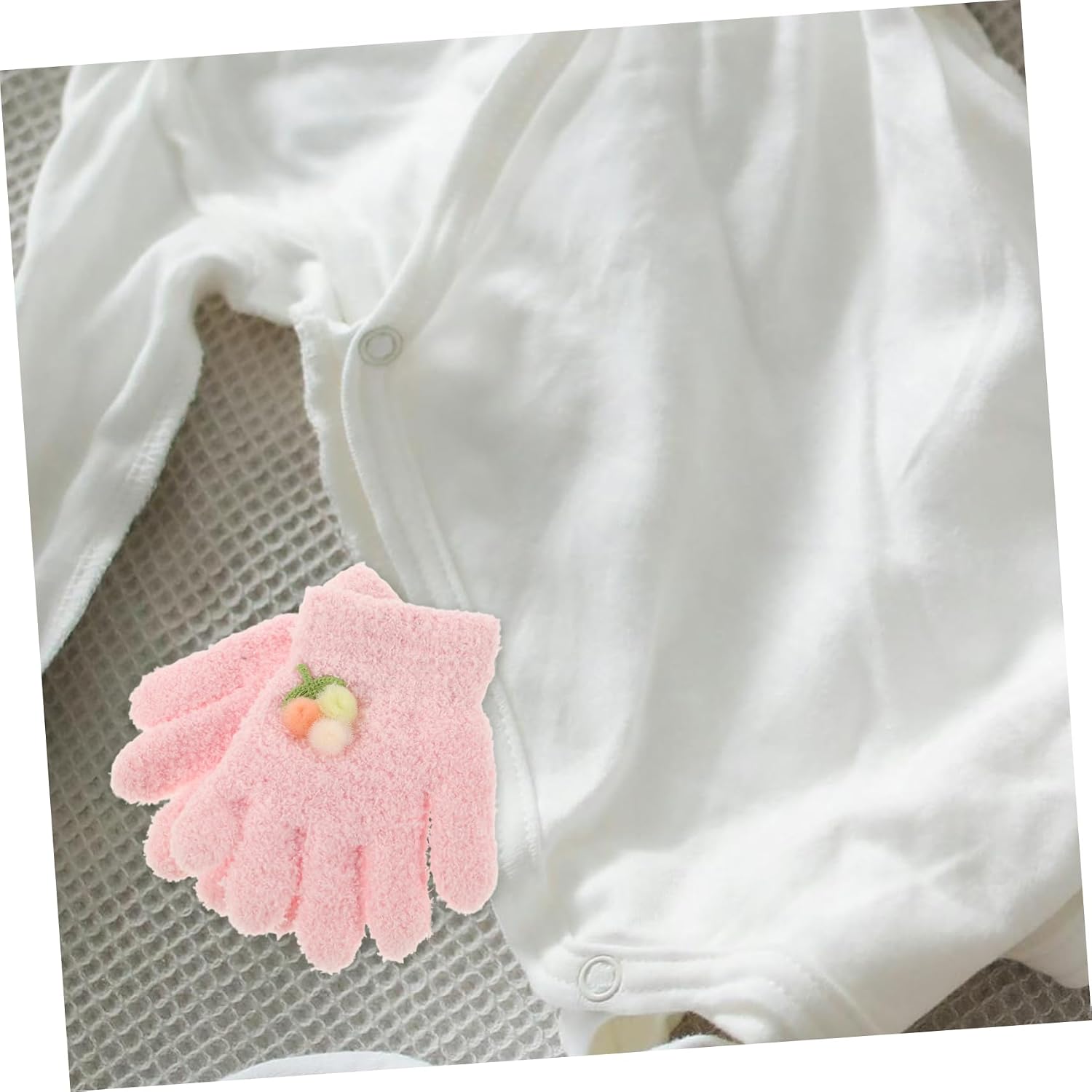 COLLBATH Adorable Cartoon Winter Gloves for Boy Girl Cozy Full Finger Mittens with Elastic Cuffs Soft Knit Material for Outdoor Fun Cold Weather