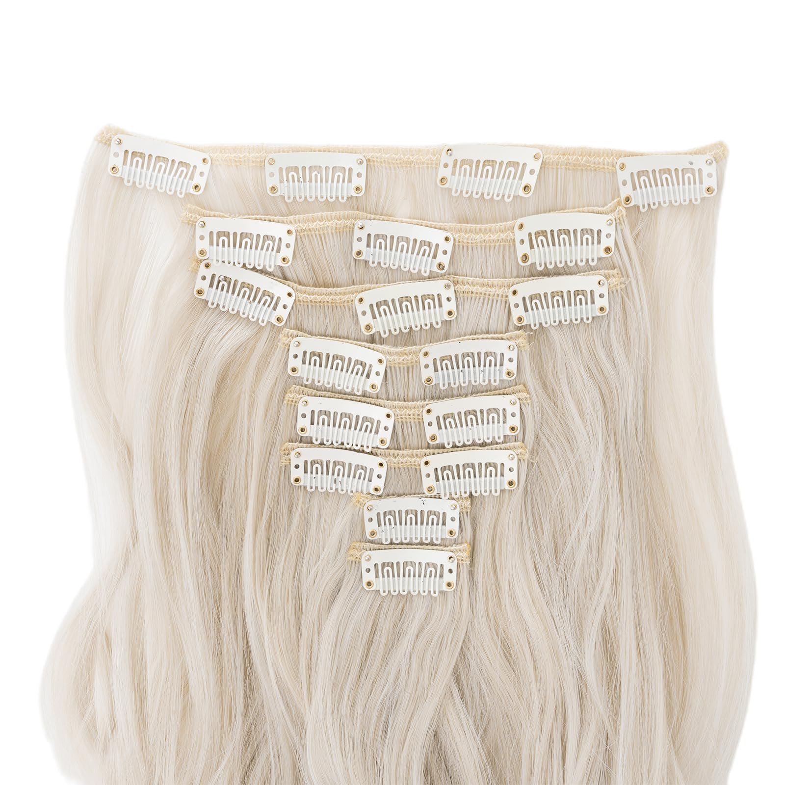 Amazon.com : S-noilite 24 Inches Long Curly Full Head Clip  display picture 1