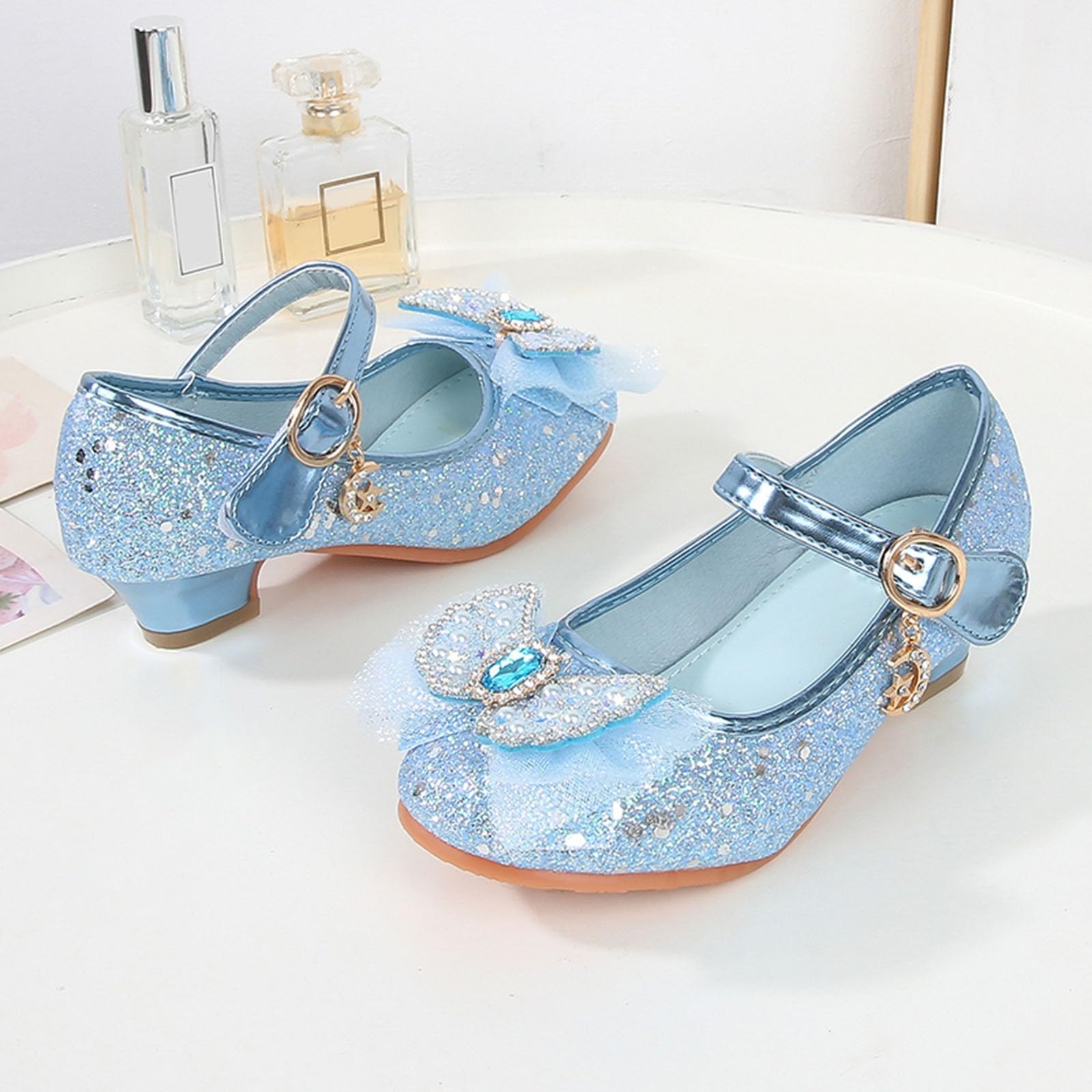 Scarpe Eleganti per Ragazze Sandali da Bambina Scarpe Tacchi Bambina Scarpe Ragazze Vernice Scarpe Bambina Cerimonia Scarpe Ragazza per Cerimonia Festa Scarpette Danza Bambina