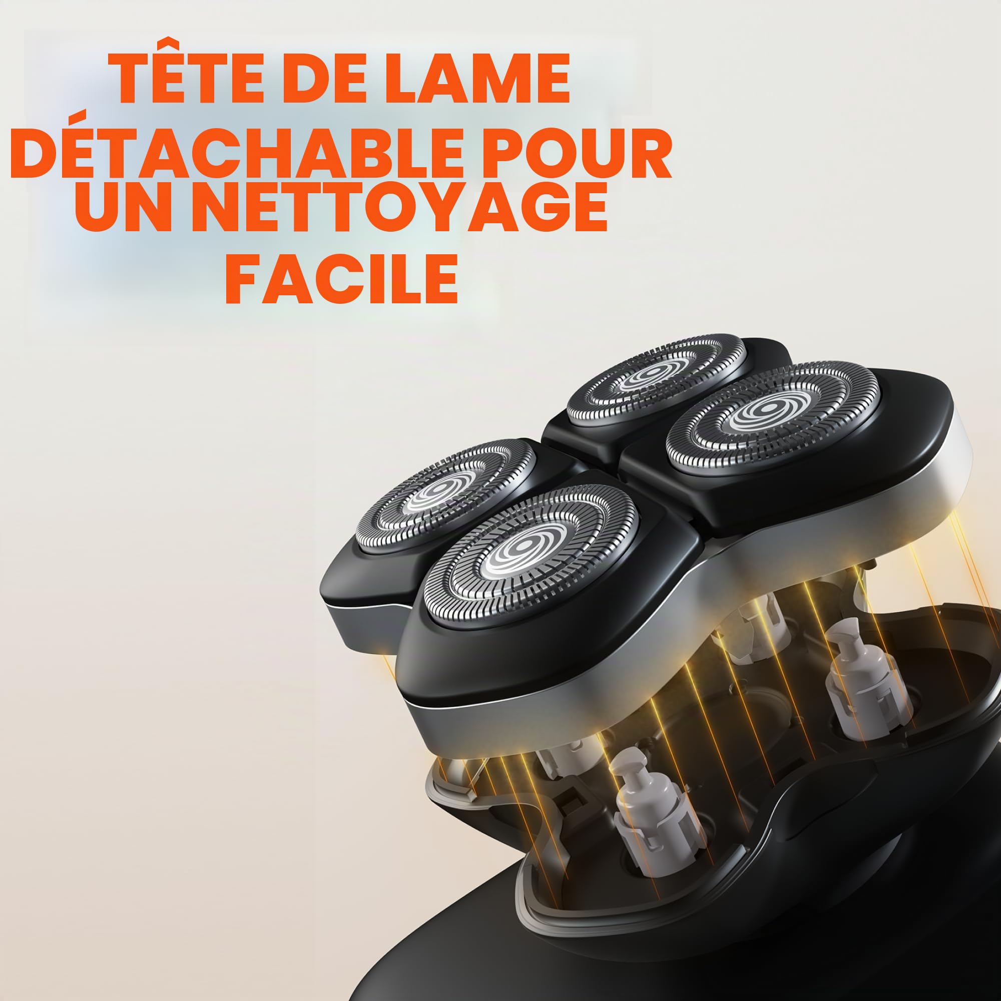 Freebird Rasoir électrique pour tête et corps – Rasoir étanche sans fil avec lames rotatives (FlexSeries Pro, kit de rasage)