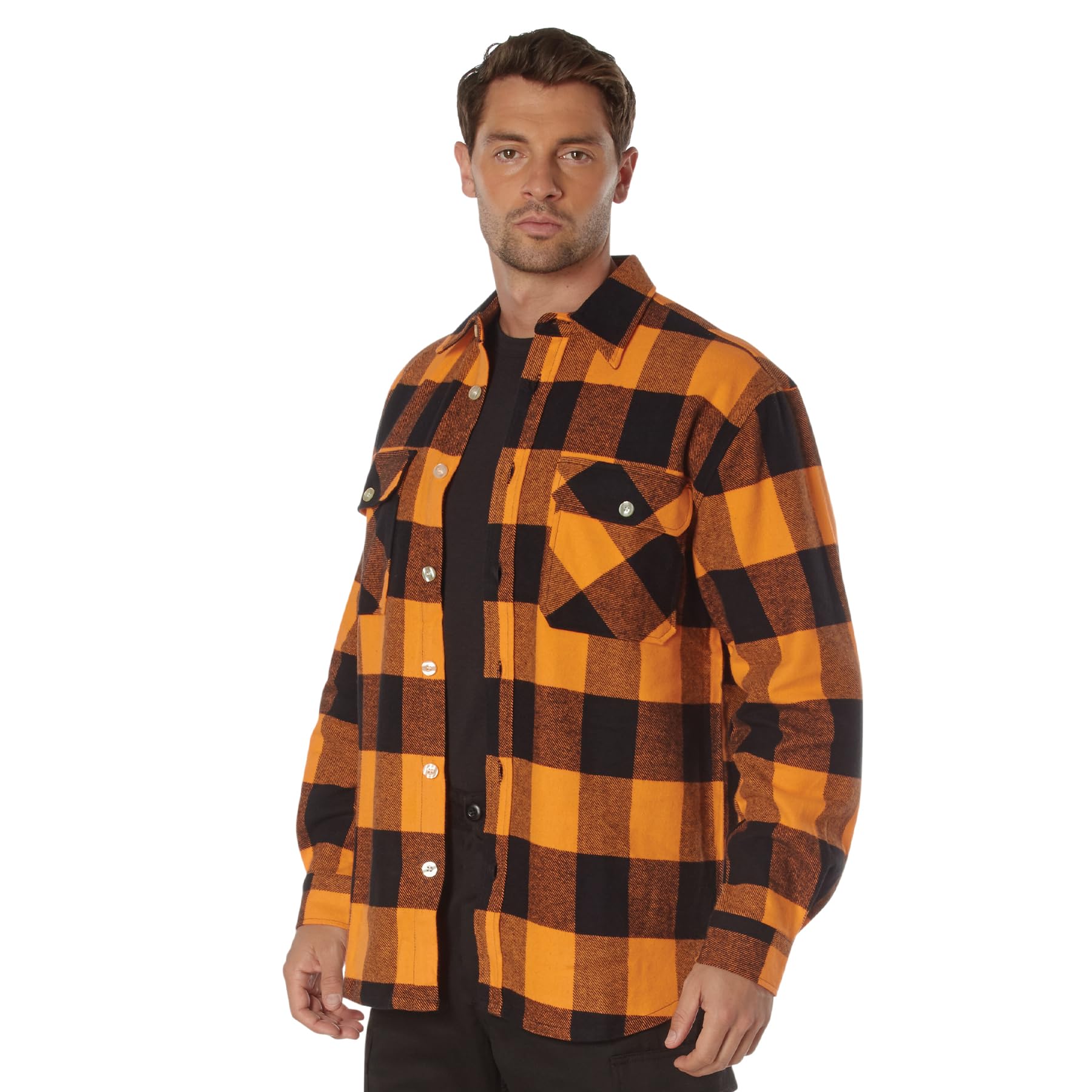 ROTHCO Herren Button-down Extra schweres Buffalo Plaid Flanellhemd (1er Pack)