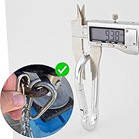 Vista 9 de MECMO Cable de remolque en línea de 7 vías, resistente de 8 pies, listado UL, con caja de conexiones de 7 bandas, interruptor de ruptura de 12 V