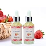 2 Packs Yoni Oil for Women, Natural Feminine Oil, Ph Balanced for Women, Eliminates Odor and Soothes, 100% Natural Feminine Deodorant Made with Strawberry Oils (1 fl oz/30 ml)