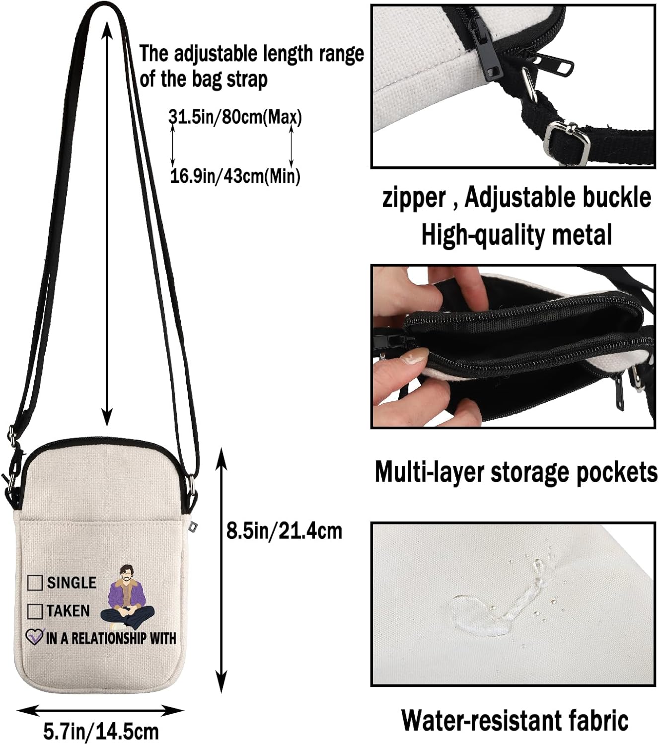 G2TUP P P Inspired Gift Dating P Daddy Makeup Bag Daddy Cosmetic Bag P Fan Merch - Image 3