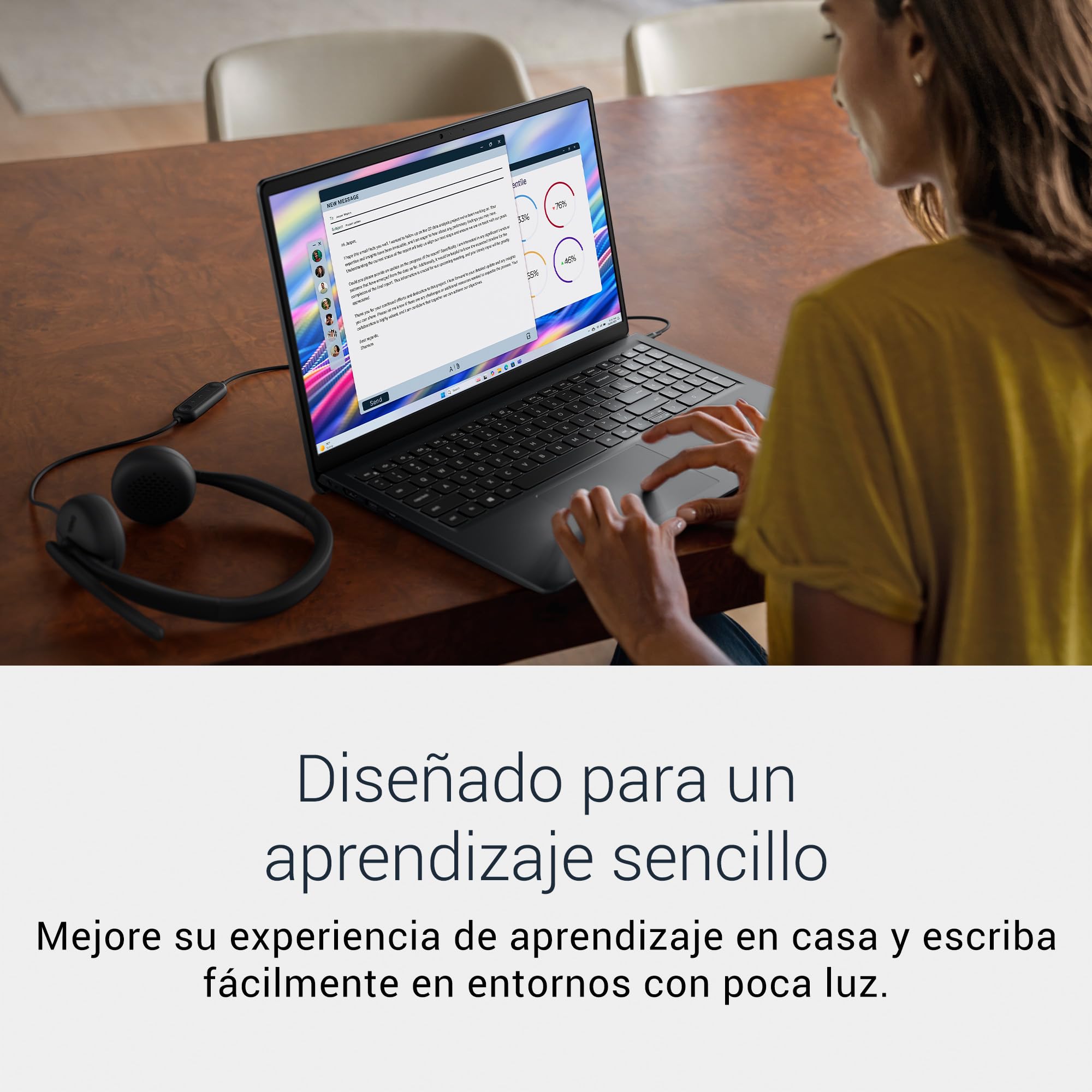 DELL 15 Ordenador PortátilDC15250 15.6" FHD (1920 x 1080) 120 Hz, Procesador Intel Core i5-1334U, Gráficos Intel UHD, 16GB RAM, 512GB SSD, Windows 11 Home, Teclado QWERTY Espanol - Negro Carbón
