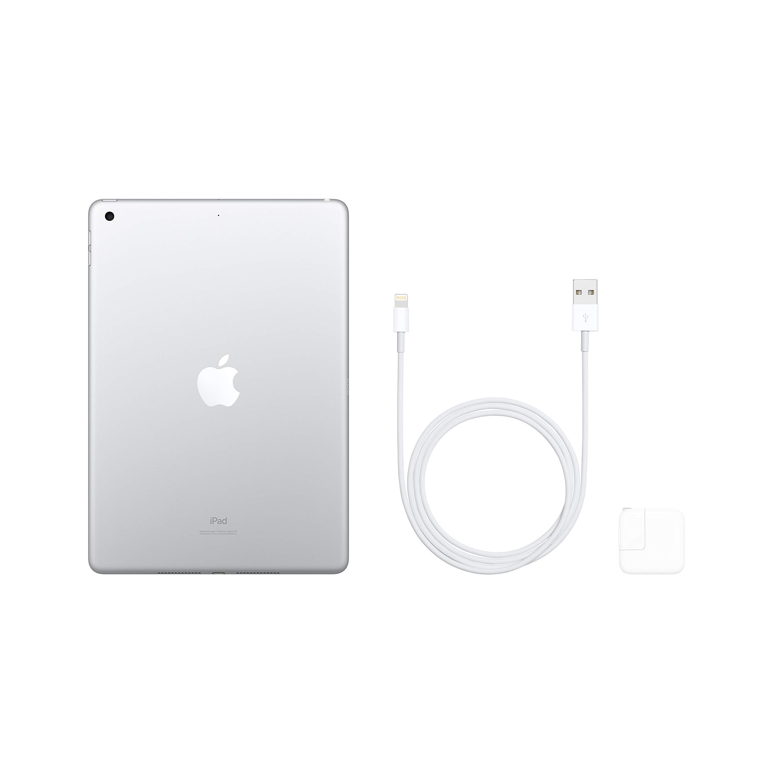 2019 Apple iPad (10,2-pouces, Wi-Fi, 128 Go) Argent (Reconditionné)