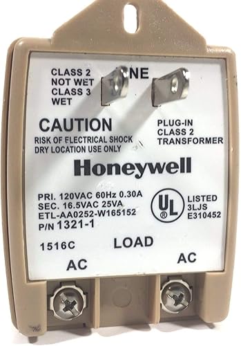 Transformador Honeywell Intrusion 1321-1 16.5VAC 25VA