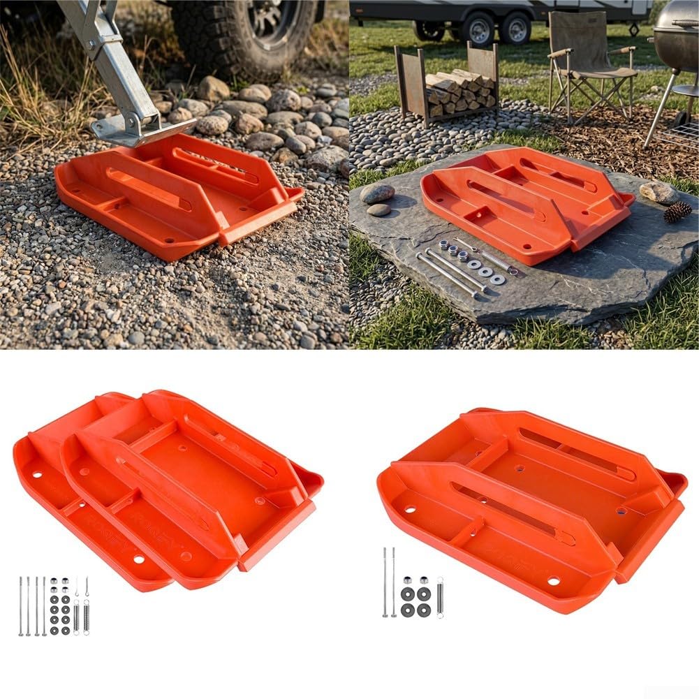 RV für stabilizer Pad Nylon Orange Anti-Sink für ALKO RV für(1 RV Jack Pad)