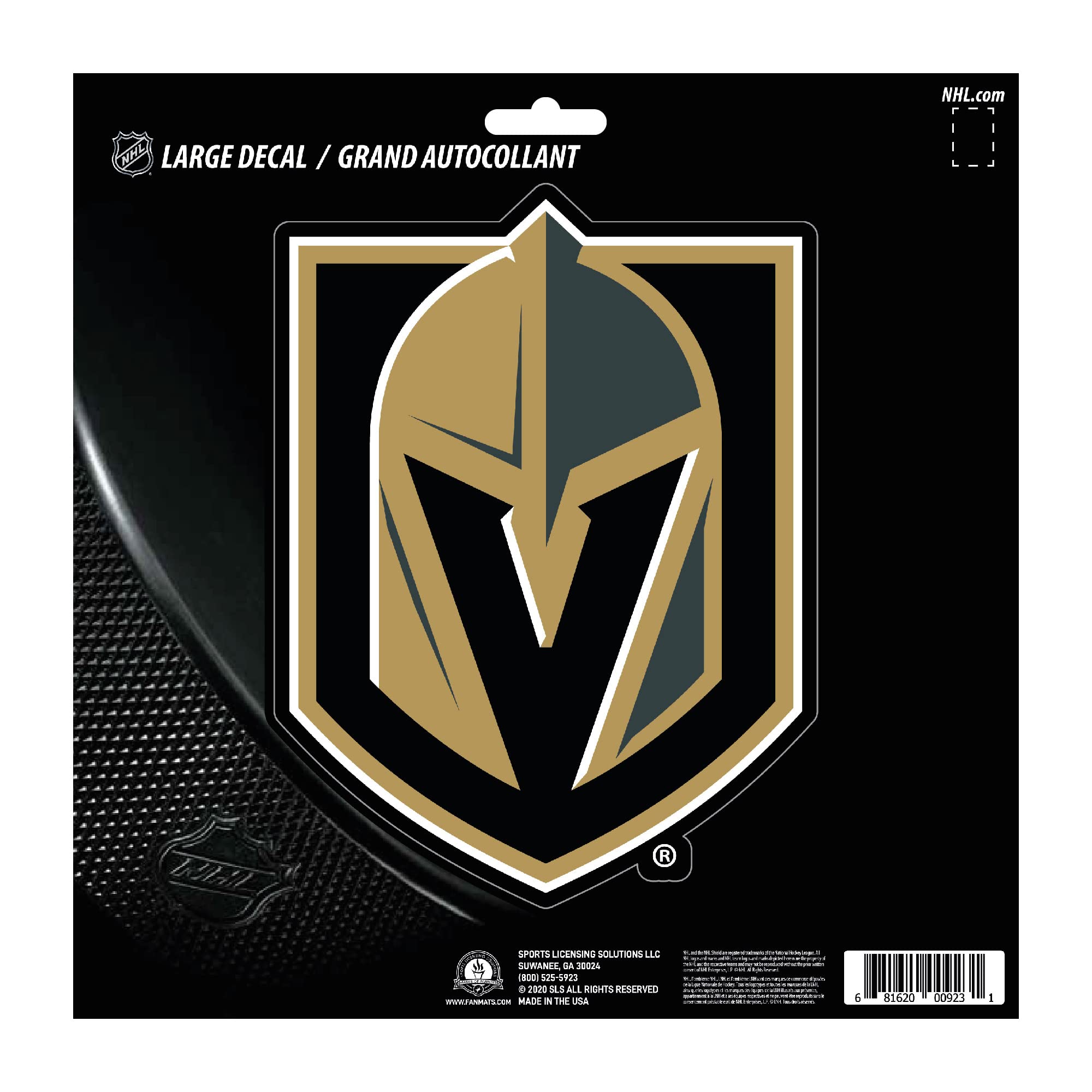 Grand autocollant Vegas Golden Knights pour personnaliser votre voiture