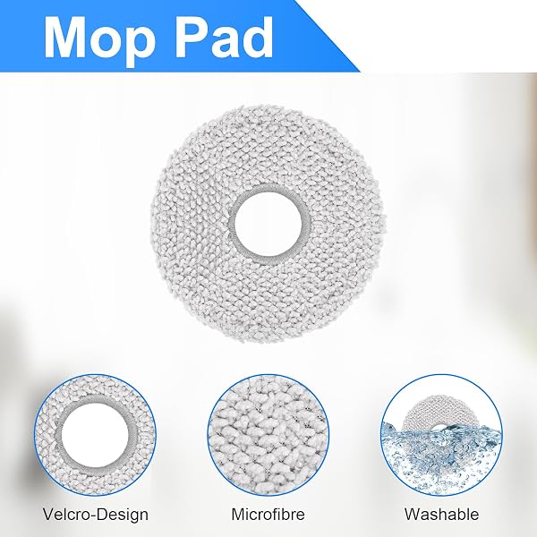 Kit d'accessoires pour ECOVACS DEEBOT X5 Omni, Accessoires pour ECOVACS DEEBOT X5 Pro aspirateur robot avec 1 brosse à rouleau, 2 filtres HEPA, 6 lingettes, 4 sacs à poussière, 6 brosses latérales - 5