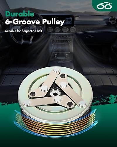 Miniatura 21 de SCITOO Compresor de CA para Acura TSX 2.4L 2004 2005 2006 2007 2008, CO 10849T Compresor de aire acondicionado con embrague 38810RBBA01 10360661