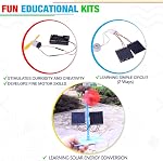 4 en 1 Kits d'énergie solaire et de moteur électrique, projets d'expérimentation scientifique pour les enfants débutants, kit de jouets à énergie solaire, expériences d'ingénierie éducative pour les garçons et les filles