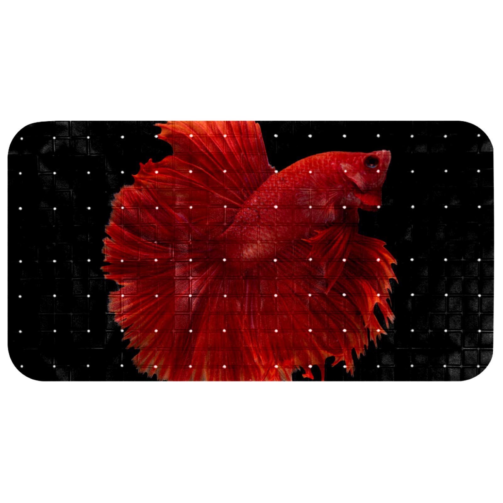 Tapis de baignoire antidérapant enfant Betta Fish en demi-lune
