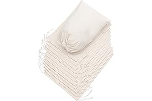 100% Cotton Muslin Reusable Dust Bags Storage Bags for Shoes (10 x...