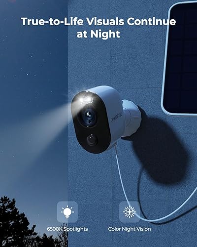 Miniatura 3 de REOLINK Argus 3 Ultra - Paquete de 2 con panel solar, cámara de seguridad solar 4K inalámbrica para exteriores, independiente, visión nocturna a