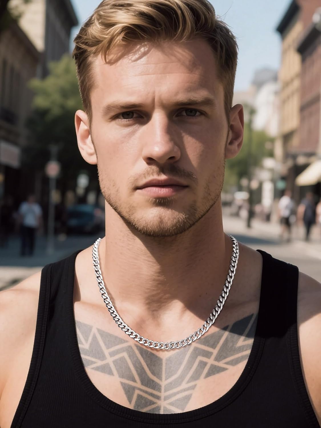 Bandmax Stainless Steel Miami Cuban Link Chain Necklaces for Men Silver Tone/Gold/Black Classic Curb Chains Hip Hop Rock Biker Necklace Jewelry - Image 7