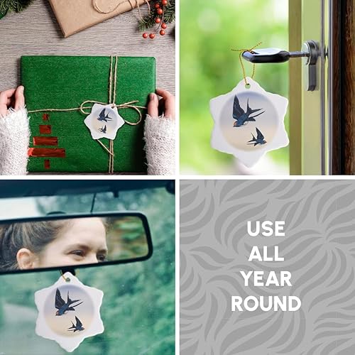 Miniatura 5 de 3dRose Boehm Graphics Birds - Golondrinas - Adornos