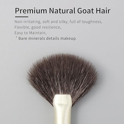 Miniatura 114 de Kabuki - Brocha para base de polvo, contorno de polvo y bronceador, pinceles portátiles de base Kabuki de viaje, cepillo de base para rubor líquido