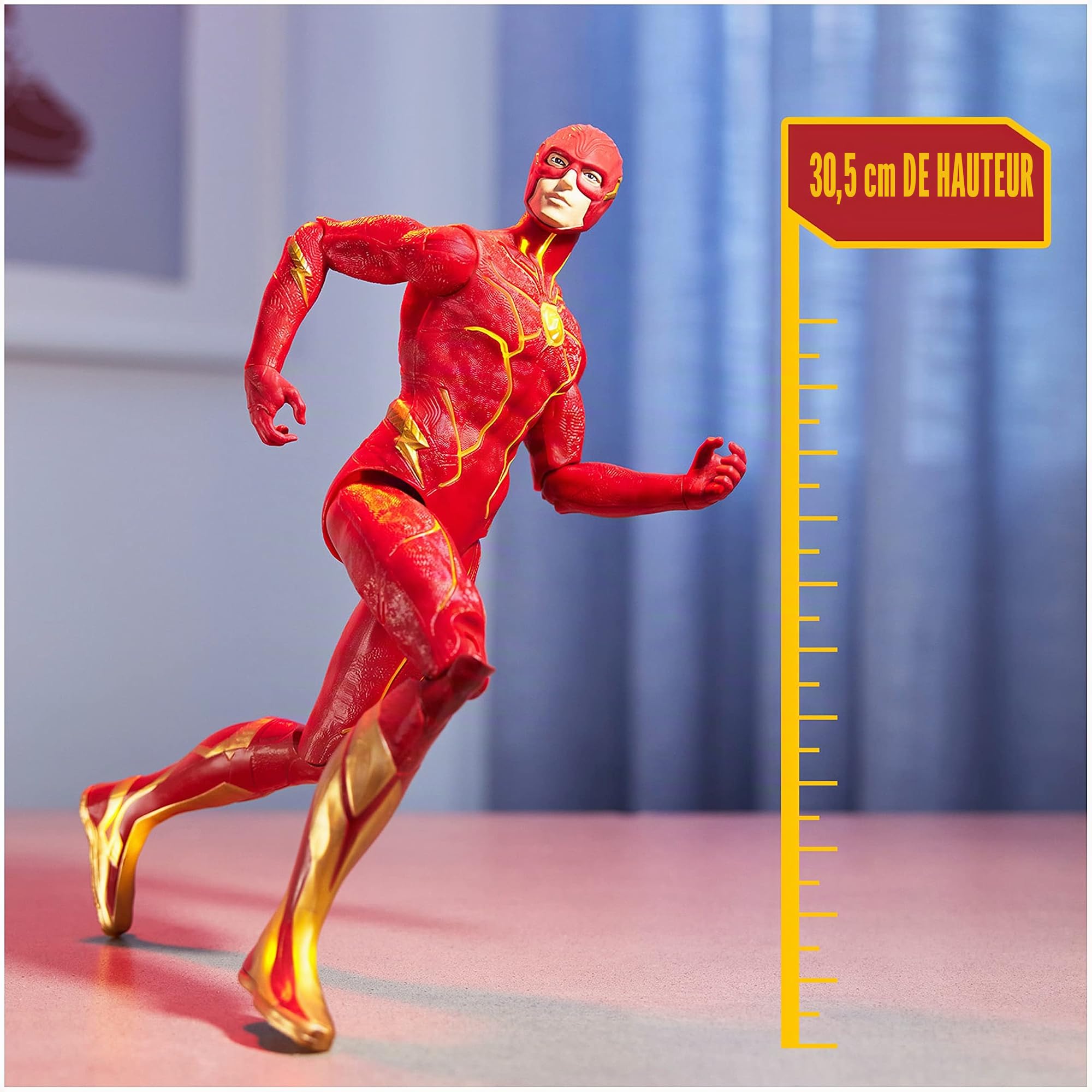 DC Comics, Speed Force The Flash Figurine d'action de 30,5 cm, lumières et plus de 20 sons, le film Flash à collectionner, jouets pour enfants pour garçons et filles à partir de 4 ans