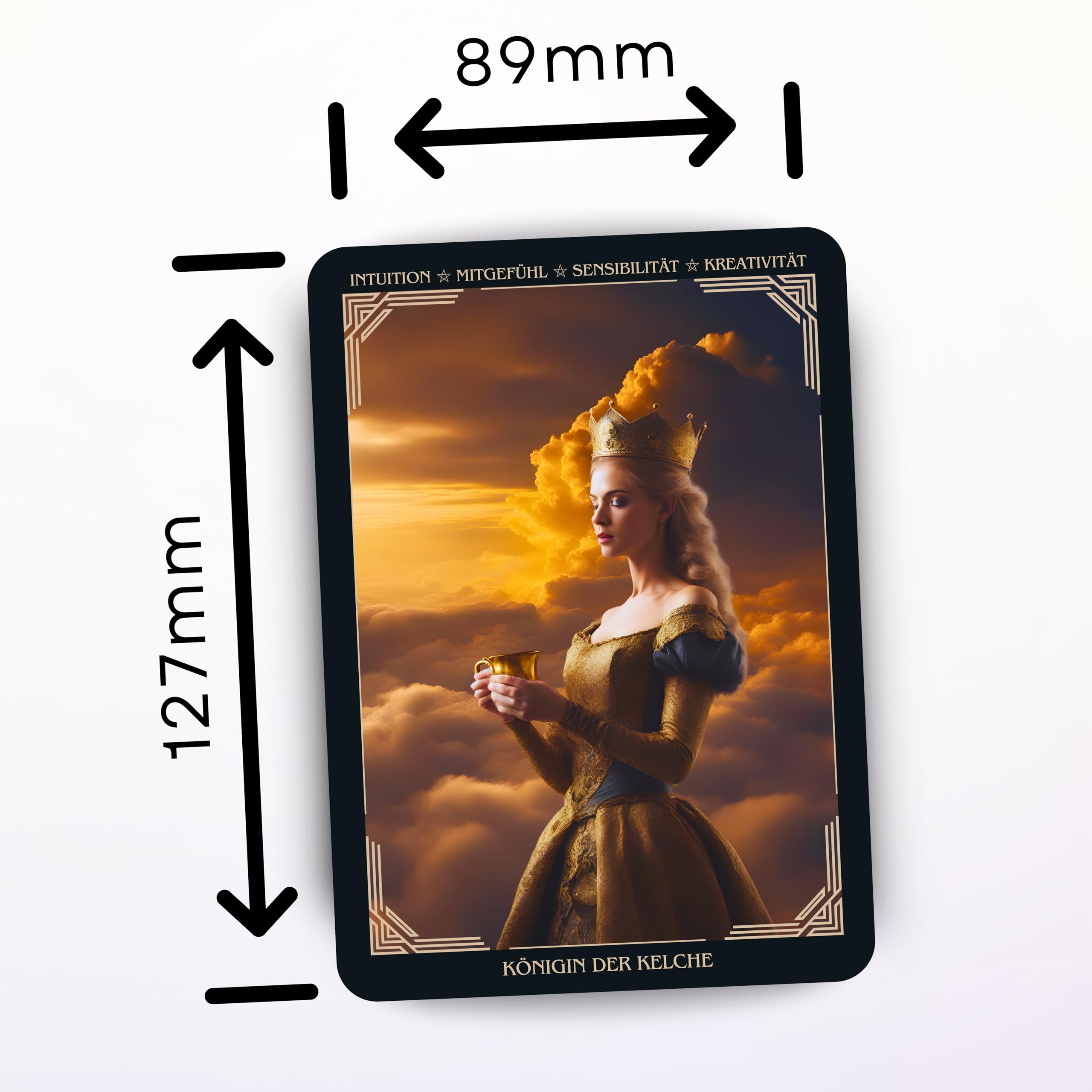 Tarotkarten – 78 Karten mit gedrucktem Begleitbuch auf Deutsch und zusätzlichem digitalem Buch in Deutsch, Englisch und Ungarisch – für Anfänger & Profis (Packung mit 2)