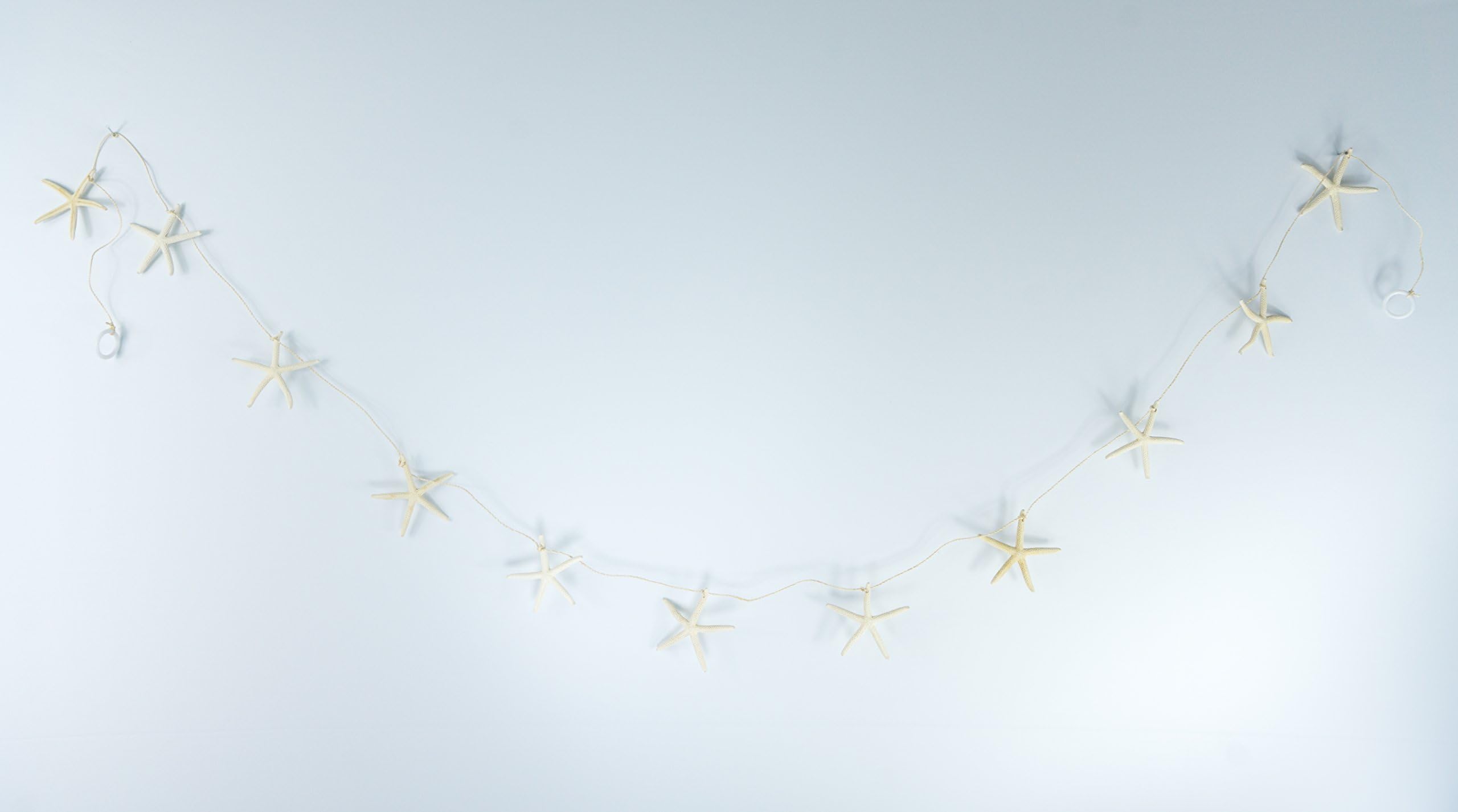 Nautical Crush Trading Nautical Garland | White Finger Starfish Garland For Decoration | Beach Garland For Nautical Decor Tm