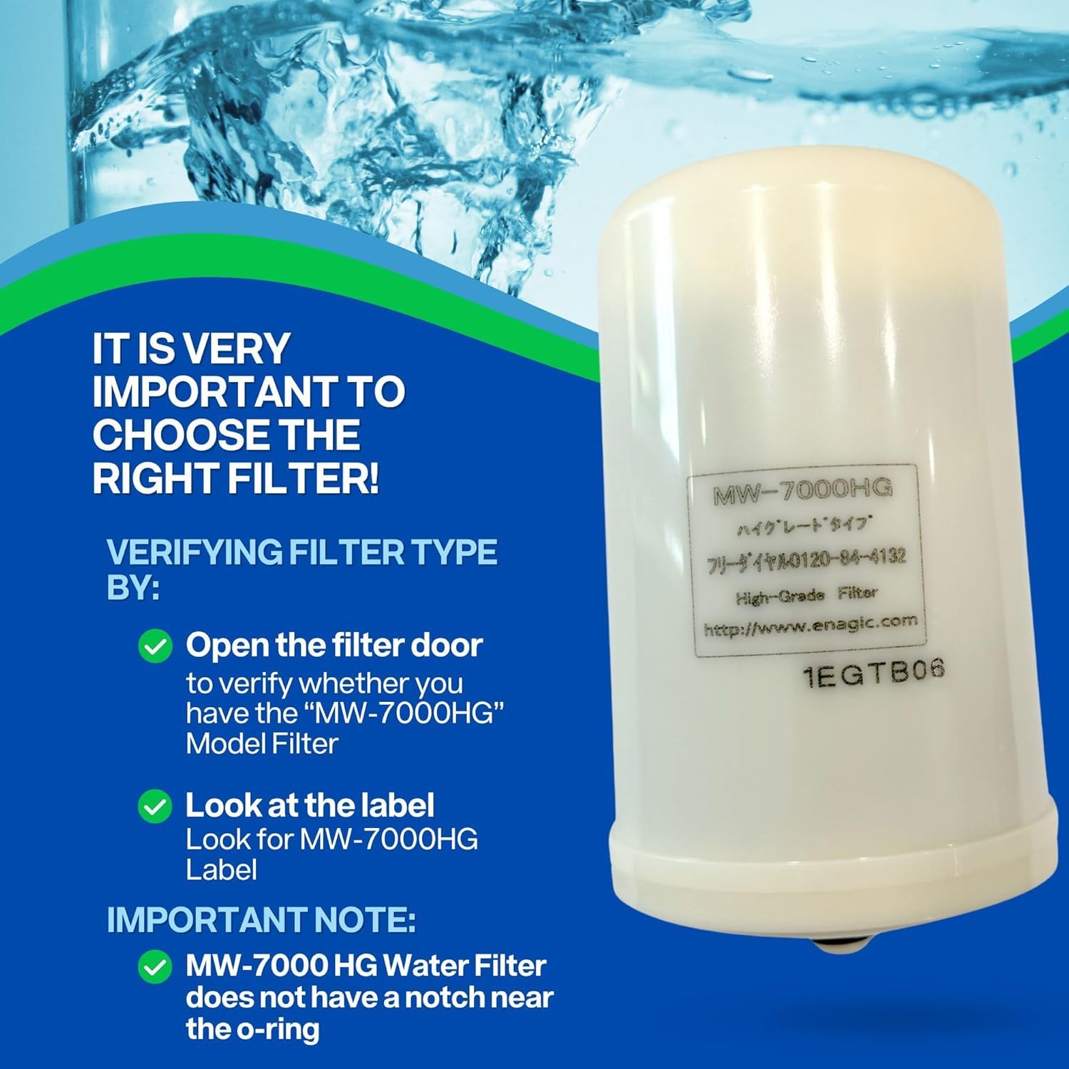 MW-7000HG ハイグレード浄水器フィルター Amazon.com: ORIGINAL AUTHENTIC Hi Grade Type Water Filter MW