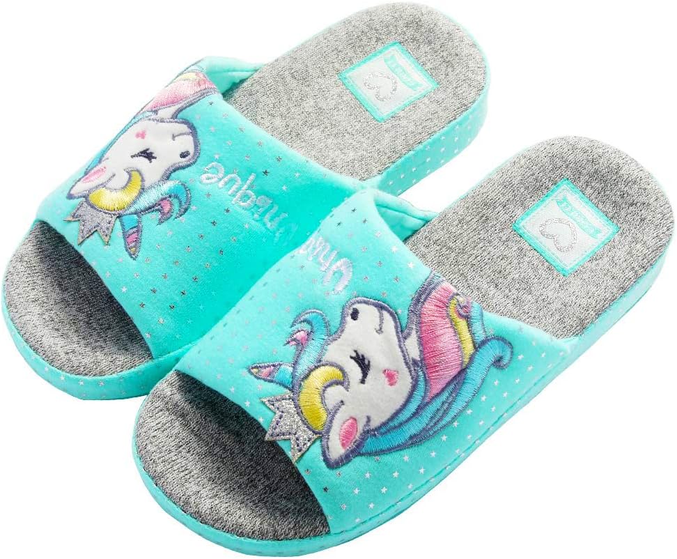 Kids Family Unicorn Slippers Household Anti-Slip Indoor Home Slippers for Girls and Boys