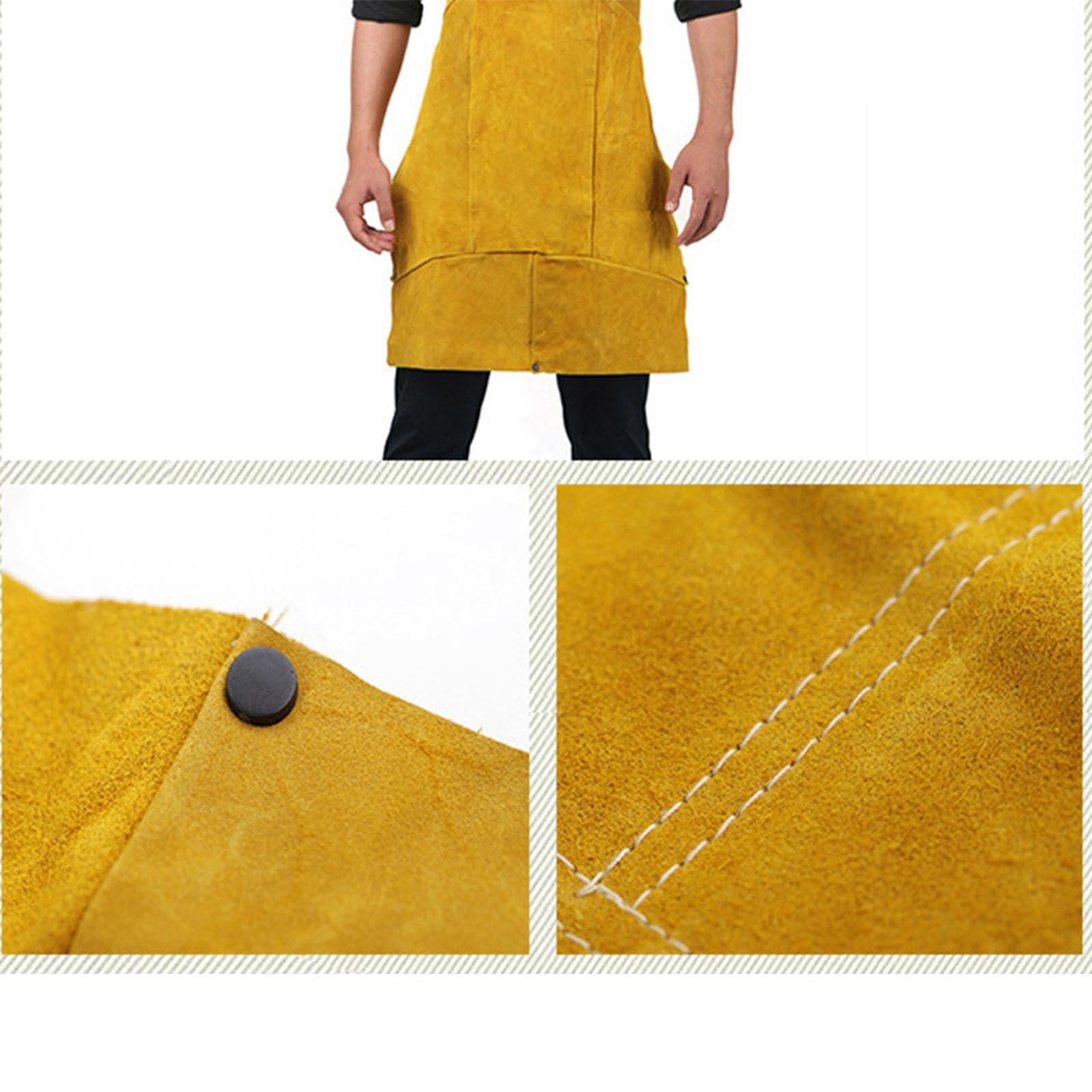 Tablier En Cuir Ignifuge Pour Soudure Et Travail Du Métal