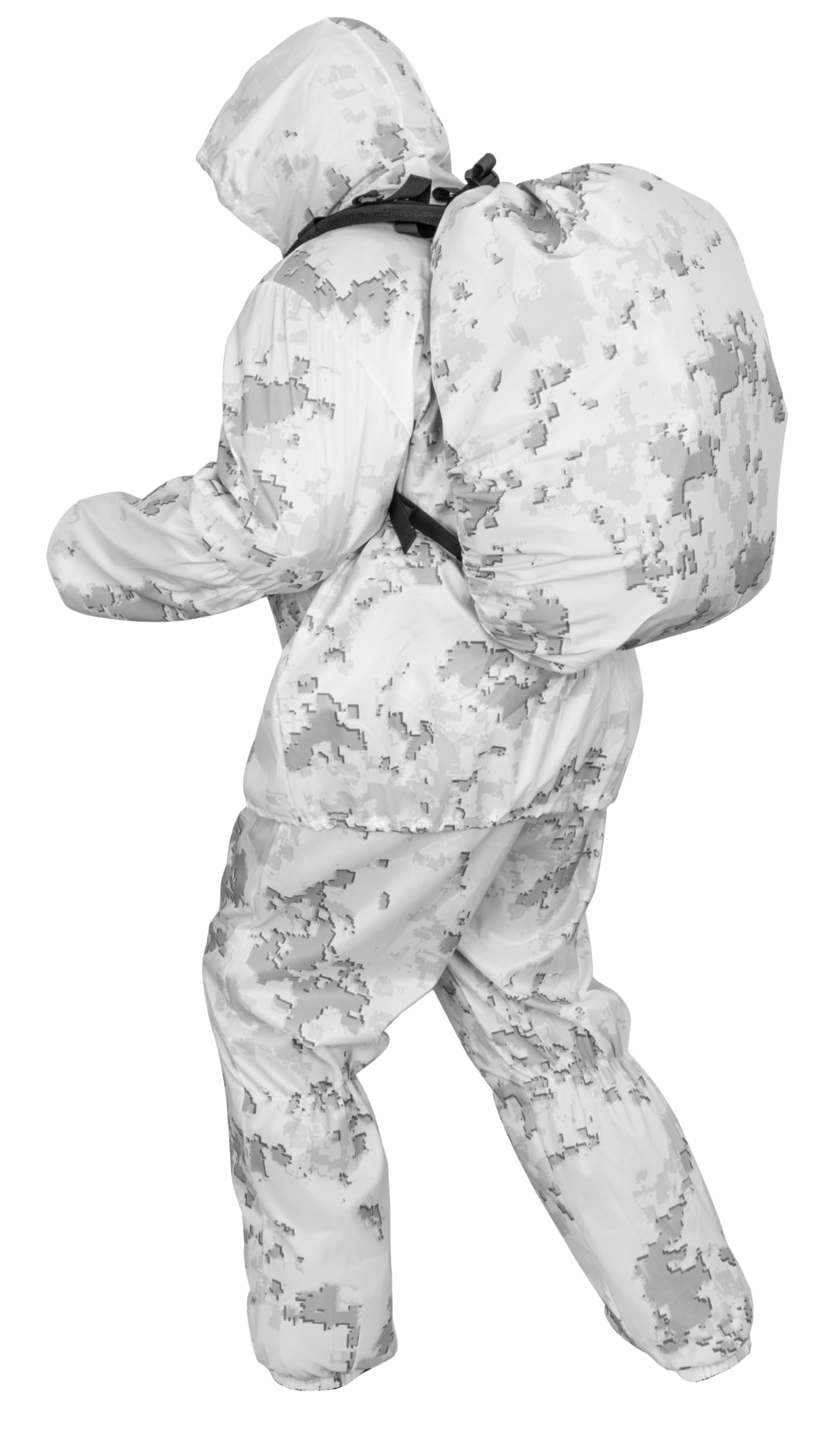 Free2Buy Combinaison tactique d'hiver Multicam Alpine Chasse Camouflage Vêtements Armée Sniper Militaire Y compris Veste, Pantalon, Sac de Transport Convient pour Unisexe (M/L/XL/XXL/XXXL)