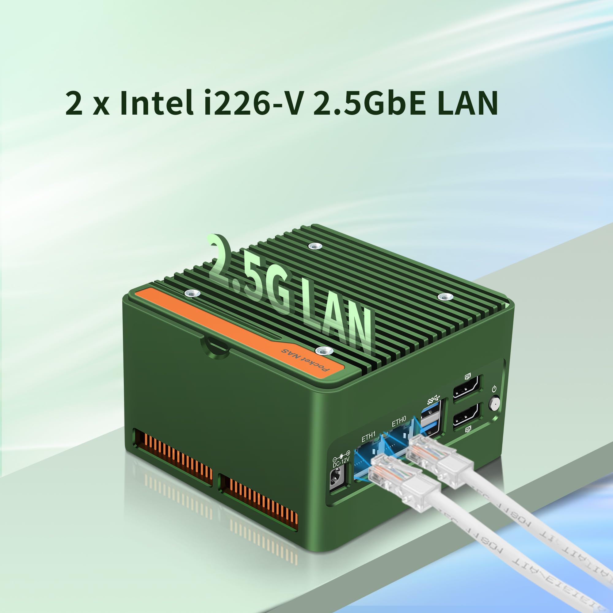 N150 X86-P6 Mini PC (N100 Upgrade), 4X M.2 NVMe NAS Mini Desktop Computer with 2X i226-V 2.5GbE LAN, DDR5 Micro PC Barebone NO RAM/SSD/OS, 2-Display, WiFi7/BT5.4 Expandable