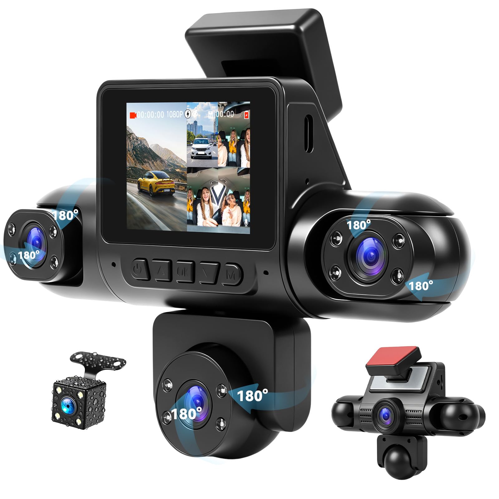 5 Channel Dashcam 1080P Auto Dashcam 5 Kamera