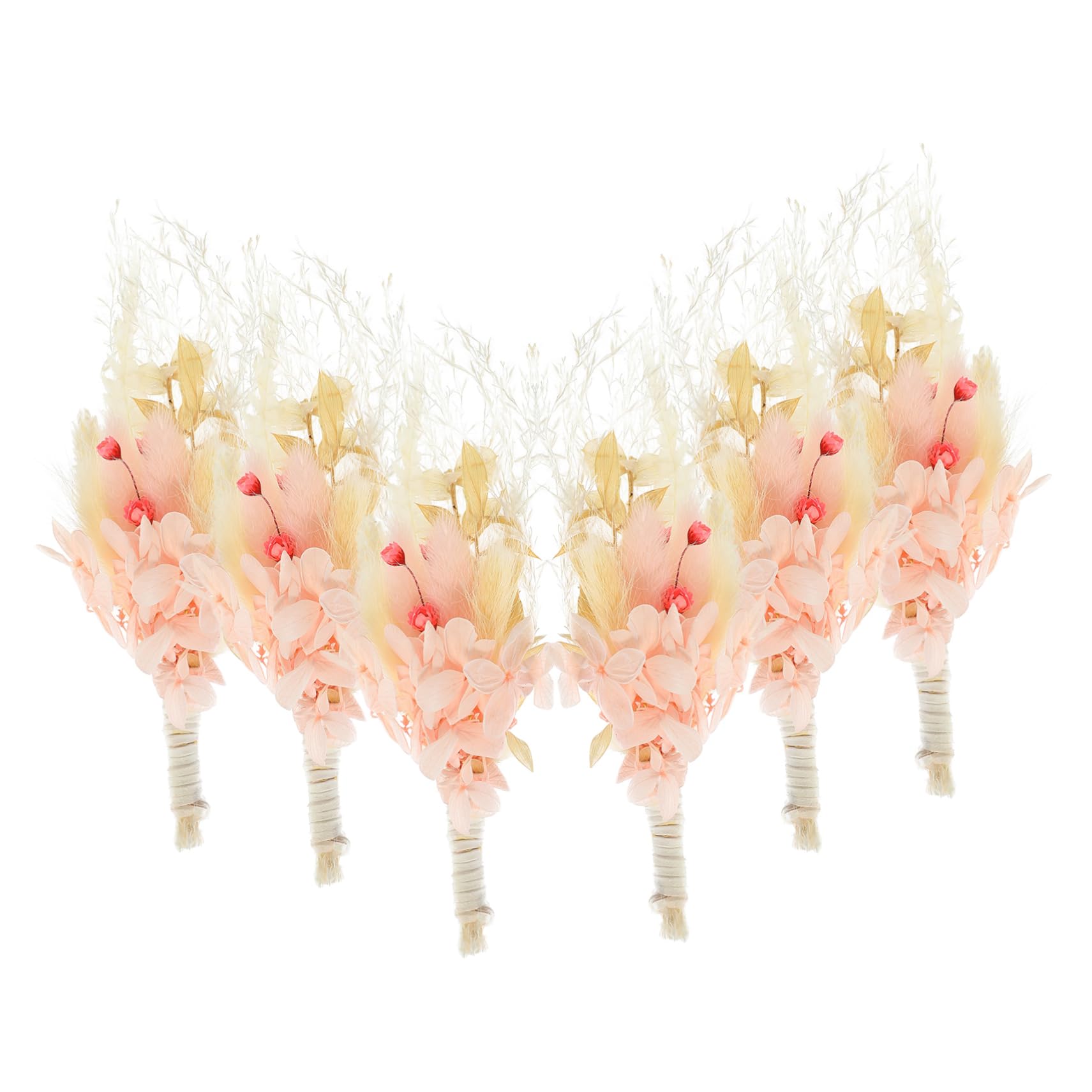 STOBAZA 4stücke Mini Trockenblumenstrauß Boho Blumen Für Hochzeit -Dekoration Fotorahmen Heimdekoration Naturgetrocknete Blumen Für Festliche Anlässe Und Kreative Arrangements