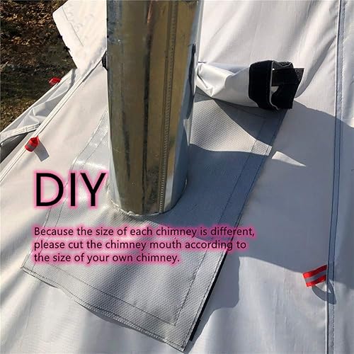 Miniatura 5 de Tipi Tipi de 1 a 2 personas con media malla y gato ignífugo ligero de 4.6 libras de altura 5.2 pies Tipi tienda de campaña al aire libre camping