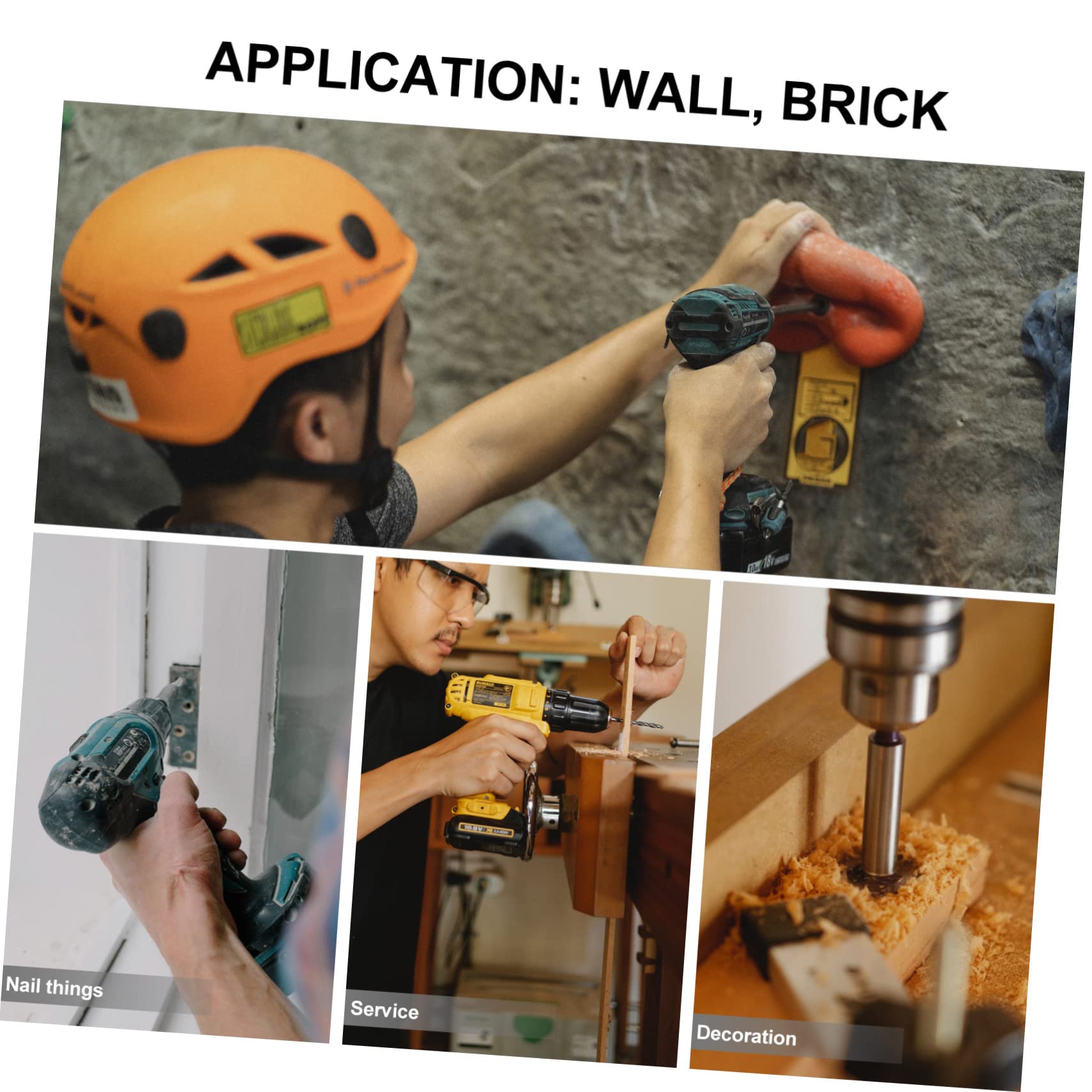 BESTonZON 1juego Brocas Para Hormigón y Paredes De Piedra De De Corte Para Instalación De Aire Acondicionado y Tuberías Brocas Para Taladro Eléctrico