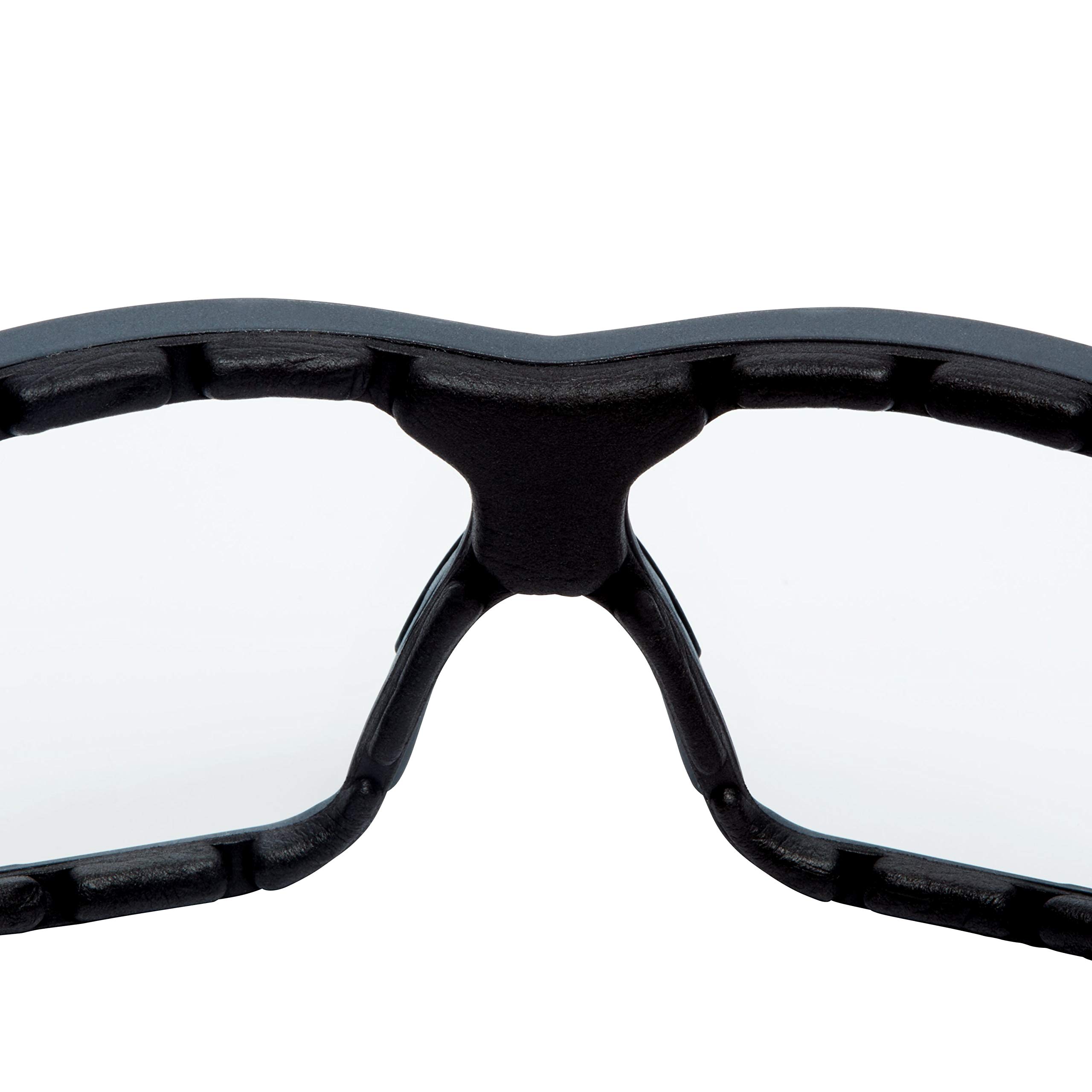 3M SecureFit SF601SGAF/Fl-EU okulary ochronne z szarymi soczewkami, Scotchgard anti-fog, odporne na zarysowania, ramki z pianki i nowoczesne wzornictwo, 1 x SecureFit Glass
