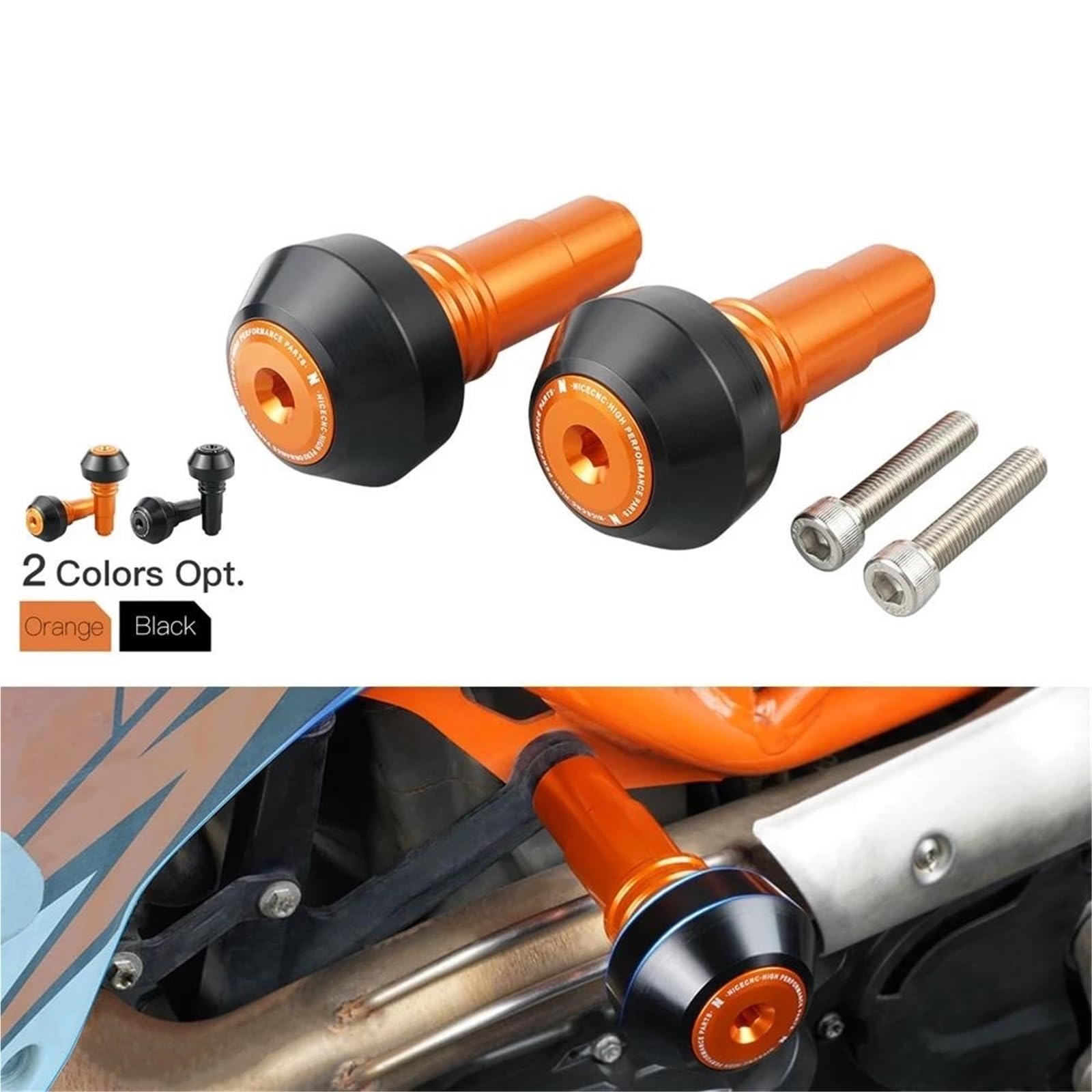 Crash Frame Sliders For KTM 690 / Husqvarna 701 – Aluminum Alloy Protection For Supermoto & Enduro (2008-2024)