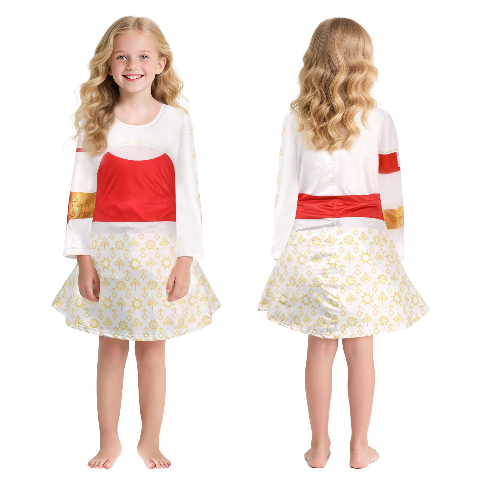 JoyinTcos Zombies Girls Costume Children's Zombie High School Costume Halloween High School Cheerleader Costume Outfit Party Suit