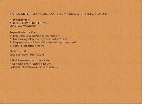 Vista 6 de Marca Yaxa – Cápsulas de café tostado ligero Happy Belly Light Roast de tostado ligero, sabor a avellana, compatible con cafeteras Keurig 2.0 K-Cup