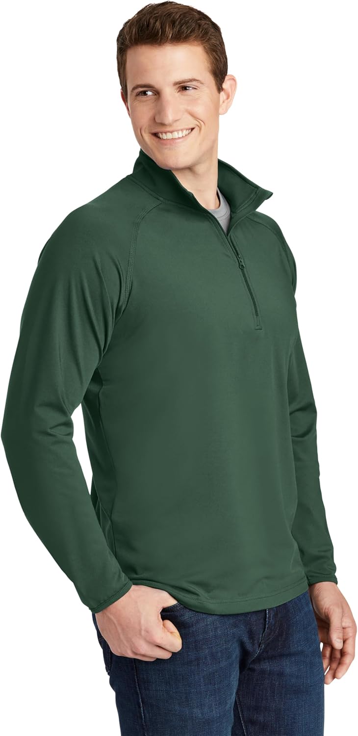 SPORT-TEK Men's Sport Wick Stretch 1/2 Zip Pullover - Image 4