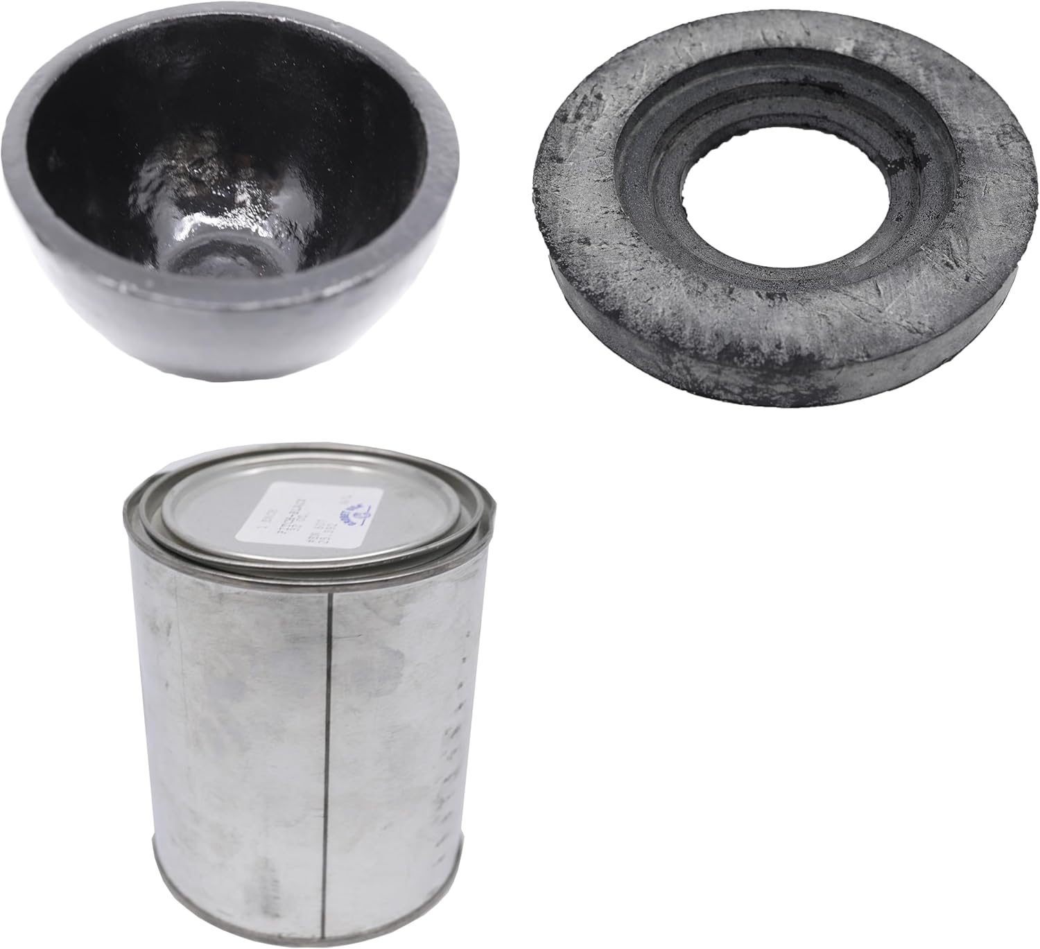 EuroTech EuroTech Deep 5" Pitch Bowl with Rubber Pad and Black Pitch 32 oz