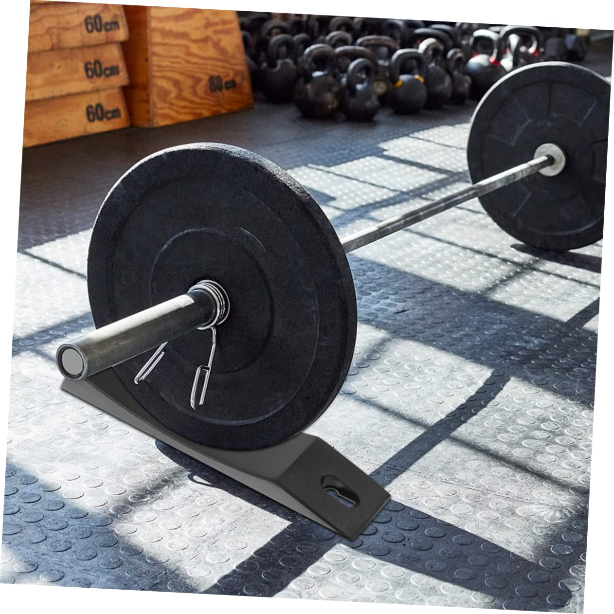 ifundom Coppia di Pad in Silicone Nero per Bilanciere, Protezione Resistente per Deadlift Alta capacità di Carico e Rapido Recupero, Accessori per Power-Lifting