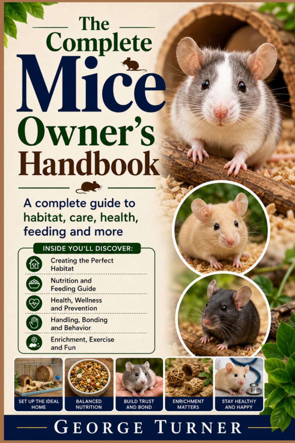 Mice Owner’s Handbook: A complete guide to habitat, care, health, feeding and more