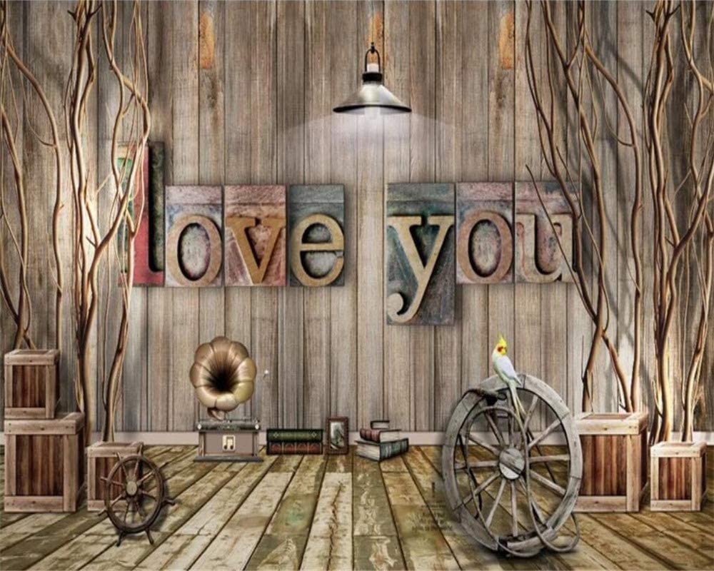 Amazon 3d自己接着壁紙壁画 ヴィンテージデッドウッド 400x280 Cm 3d 壁画寝室ソファテレビ背景 3d 壁画 3d 壁紙リビングルーム寝室の壁 3d 効果壁画背景壁 壁紙