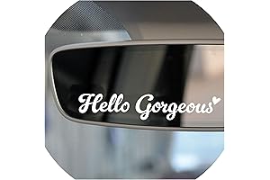 Motivational Decals for Women: Hello Gorgeous & You are Beautiful