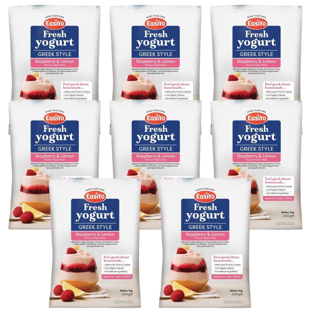 Sponsored Ad – Yogurt Greek Style Raspberry and Lemon 8 Pack Yoghurt