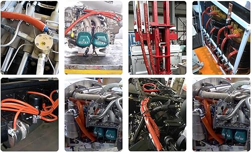 Miniatura 26 de Funda protectora contra incendios de 1 pulgada (1.000 in) de identificación, funda de calor, armadura térmica contra incendios, fibra de vidrio Rojo