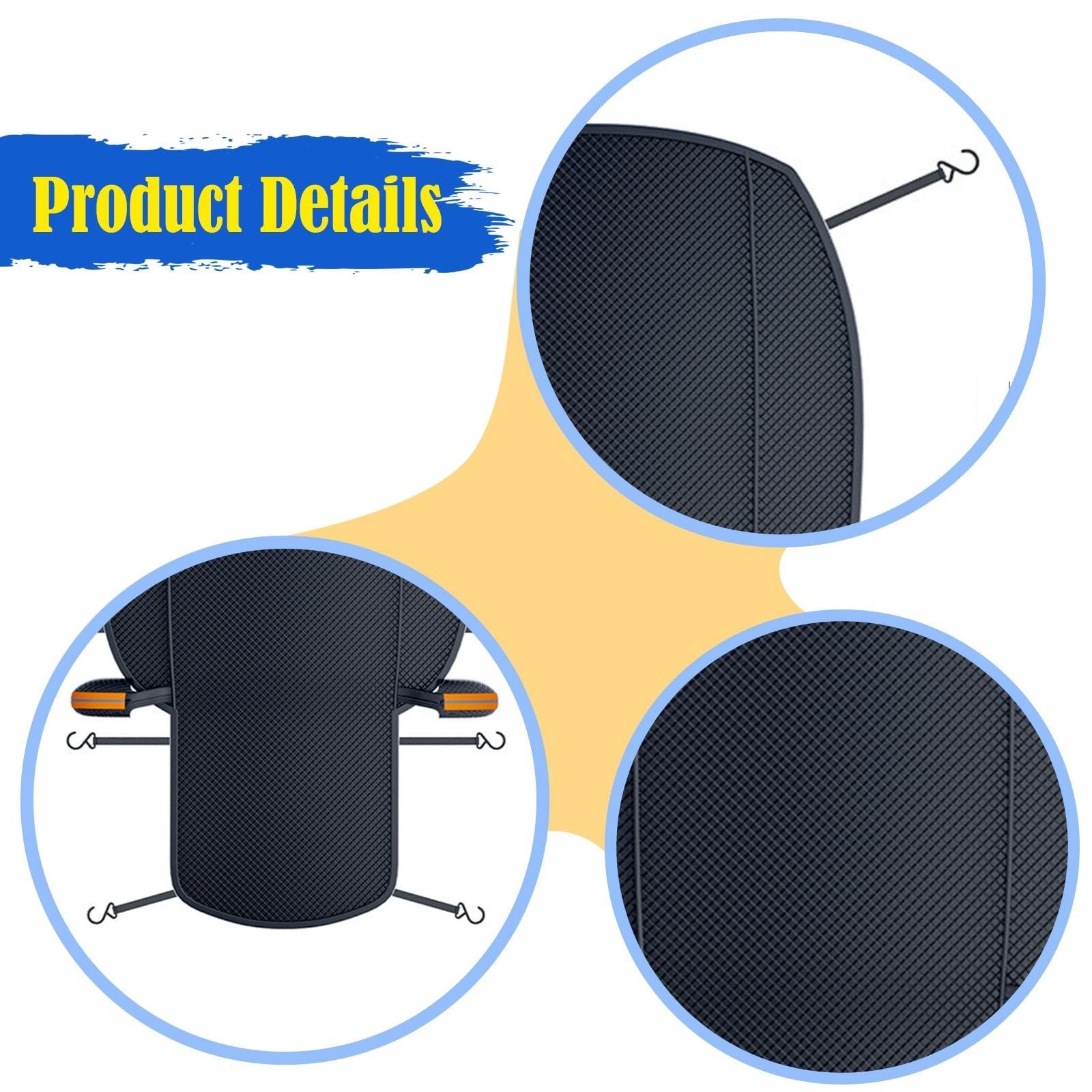 HJfhCFGJ Protector Parabrisas Protector contra heladas Resistente para Parabrisas de Coche, Parasol Impermeable para protección la Nieve y el Hielo al Aire Libre(S)