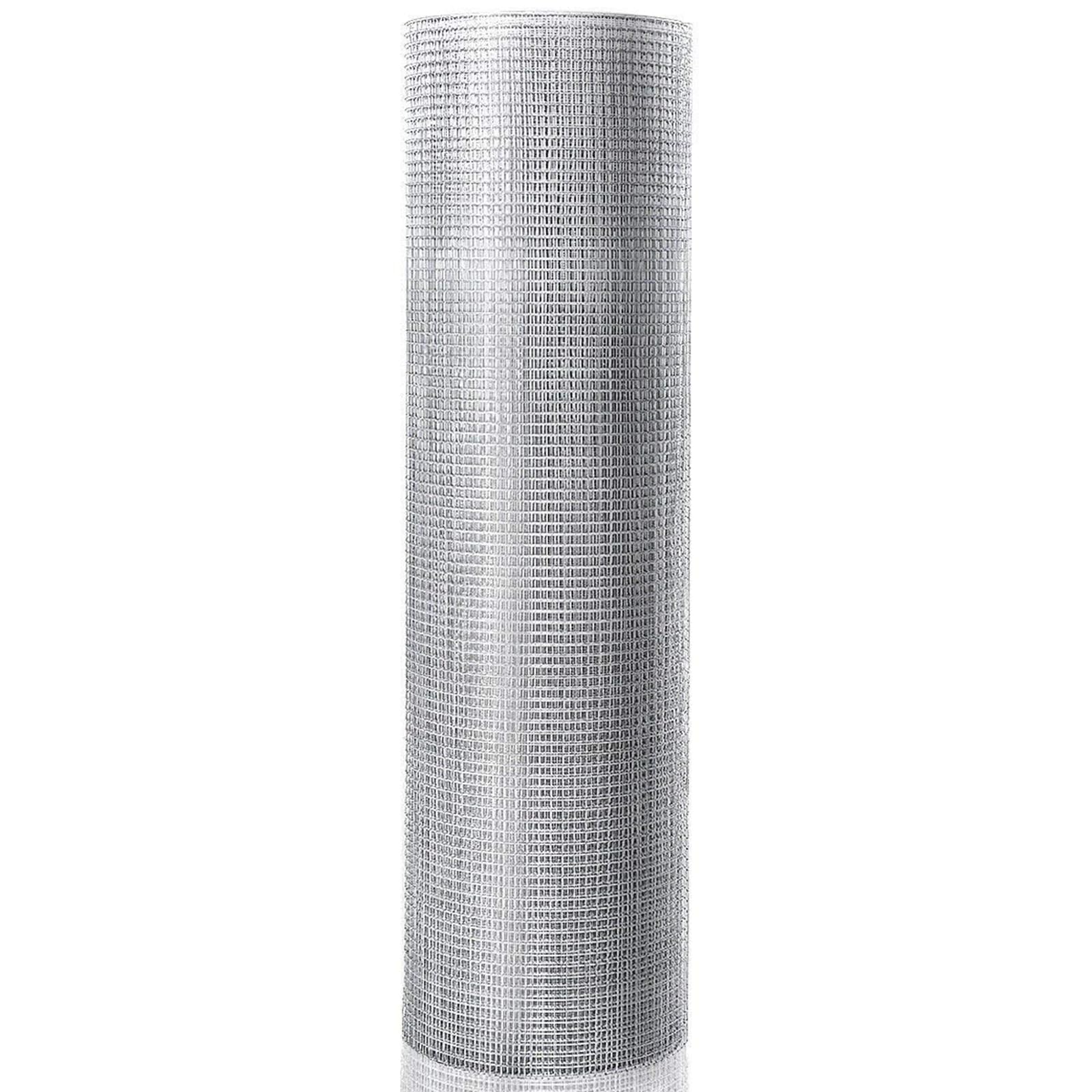 COSTWAY Rotolo di Rete Metallica Zincata, Rete da Pollaio Elettrosaldata Spessore 0,6 mm, Rotolo 15m (1,2 x 15M)